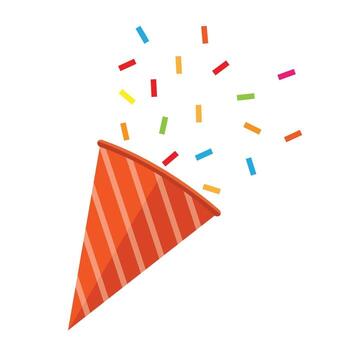 fiesta explosiva. ilustración vectorial vector