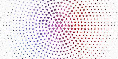 Light Blue, Red vector texture with beautiful stars. Colorful illustration with abstract gradient stars. Pattern for websites, landing pages.
