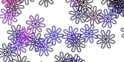 Light Purple, Pink vector natural artwork with flowers.