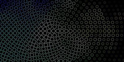 Dark Blue, Green vector background with circles. Abstract illustration with colorful spots in nature style. Pattern for websites, landing pages.