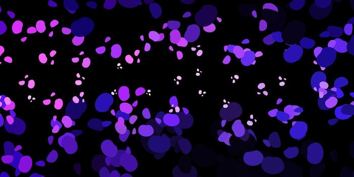 Dark purple vector background with random forms.