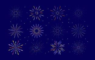 Fireworks Icon Collection vector