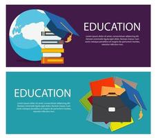 Concept of on line education. Vector Illustration