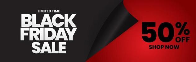 Black Friday Sale Banner Template. Vector Illustration