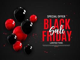 Black Friday Sale Banner Template. Vector Illustration