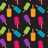Abstract Summer Seamless Pattern Background with Ice Cream. Vector Illustration