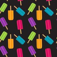 Abstract Summer Seamless Pattern Background with Ice Cream. Vector Illustration