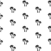 Beautiful Palm Tree Silhouette Seamless Pattern Background Vector Illustration