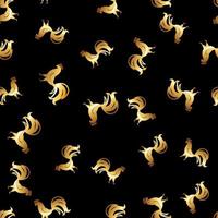 Abstract Seamless Pattern Background with cock. Vector Illustration