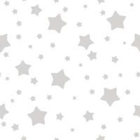 Starry sky seamless pattern background with star. Vector Illustration