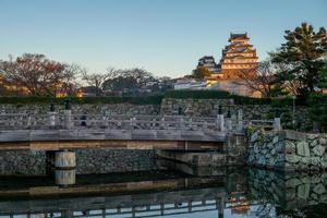 castillo de himeji también conocido como castillo de garza blanca en hyogo, japón foto