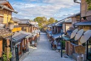 Street view of Kyoto in spring time photo