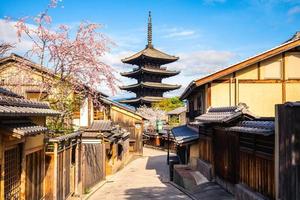 Pagoda de Yasaka Noto también conocido como templo Hokanji en Kioto, Japón
