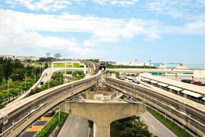 Yui Rail Naha City Monorraíl de Okinawa en Japón foto