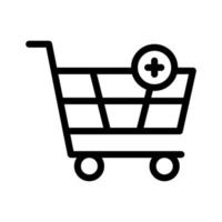 Add to cart icon vector