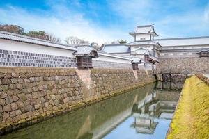 Kanazawa castle near Kenrokuen Garden in Japan photo