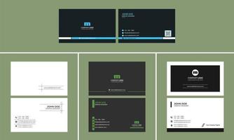 Modern Creative Business card design bundle vector