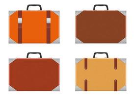 Suitcase set vector design illustration isolated on white background