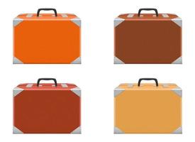 Suitcase set vector design illustration isolated on white background