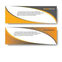 curved design web banner vector