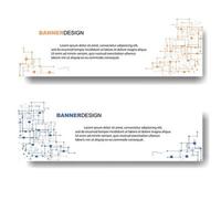 technology web design banner. abstract vector