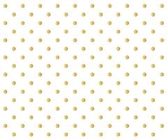 Gold polka dots background vector