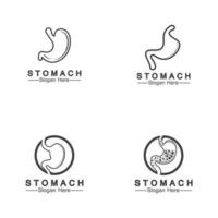 Stomach logo and symbol vector