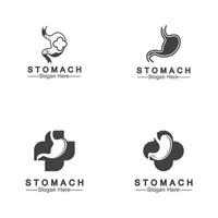 Stomach logo and symbol vector