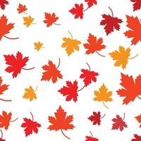 Maple leaf seamless vector illustration