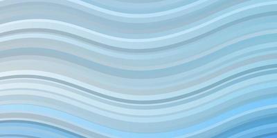 Light BLUE vector template with curved lines. Colorful illustration, which consists of curves. Pattern for websites, landing pages.