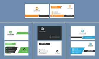 Modern Creative Business card design bundle vector