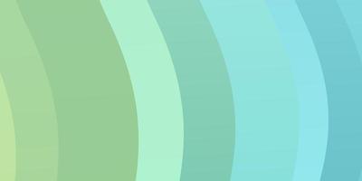 Fondo de vector azul claro, verde con líneas dobladas. colorida ilustración en estilo circular con líneas. diseño para la promoción de su negocio.