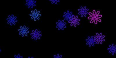 Dark Pink, Blue vector backdrop with chaotic shapes.