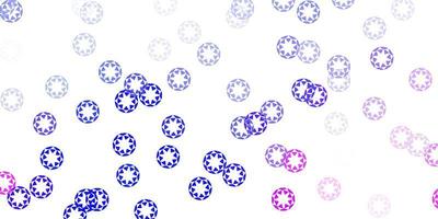 Light pink, blue vector backdrop with dots.