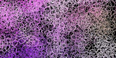 Dark pink, green vector background with random forms.