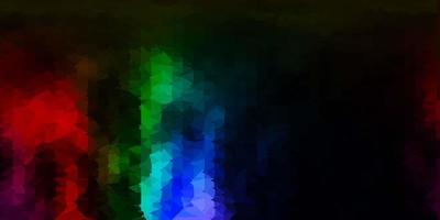 Dark multicolor vector triangle mosaic background.