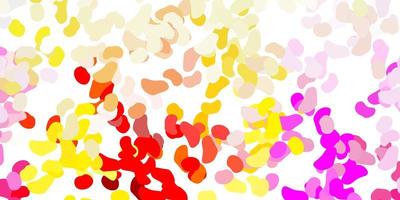 Light multicolor vector backdrop with chaotic shapes.