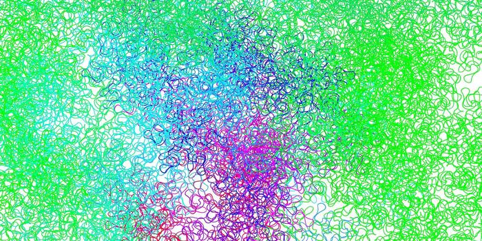 textura de vector multicolor oscuro con líneas torcidas.