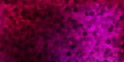 Dark pink vector backdrop with a batch of hexagons.