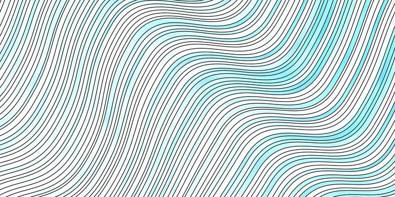 Light BLUE vector pattern with lines. Bright illustration with gradient circular arcs. Pattern for ads, commercials.