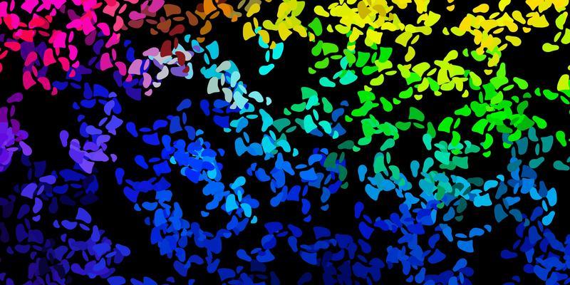 Dark multicolor vector template with abstract forms.