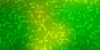 Light green, yellow vector pattern with abstract shapes.