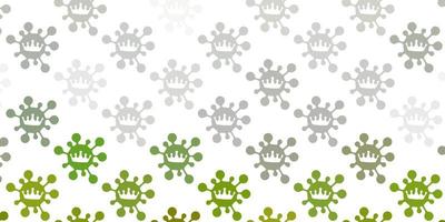 Light gray vector backdrop with virus symbols.