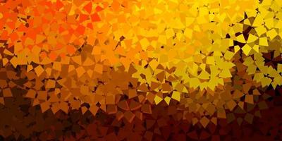 Dark green, yellow vector texture with random triangles.