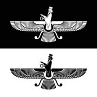 vector de símbolo de año nuevo parsi. Ilustración de símbolo zorostrian.