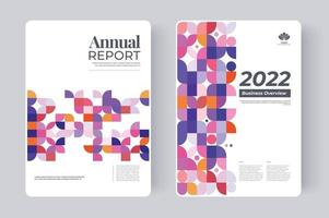 Annual Report Cover design for presentation. Report cover design with abstract graphic. vector