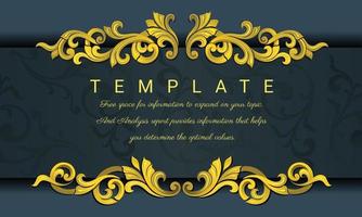 Decorative  vintage frame for invitations, frames, menus, labels and websites. vector