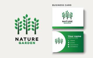 Green Garden Logo Design Inspiration vector