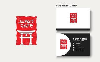 Japanese Gate Logo Design Inspiration, Vector illustration