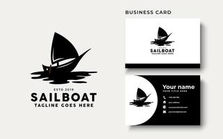 Sailboat With Sunset Logo Design InspirationSailboat With Sunset Logo Design Inspiration vector